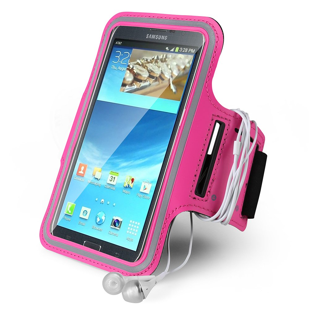[Australia - AusPower] - Sport Running Gym Jogging Cell Phone Armband Pouch Case for Samsung Galaxy S22 Ultra S22+ S21 Ultra S20+ 5G S20 Ultra Motoroa Moto G Power 2021 Google Pixel 6 Pro (Pink) Pink 