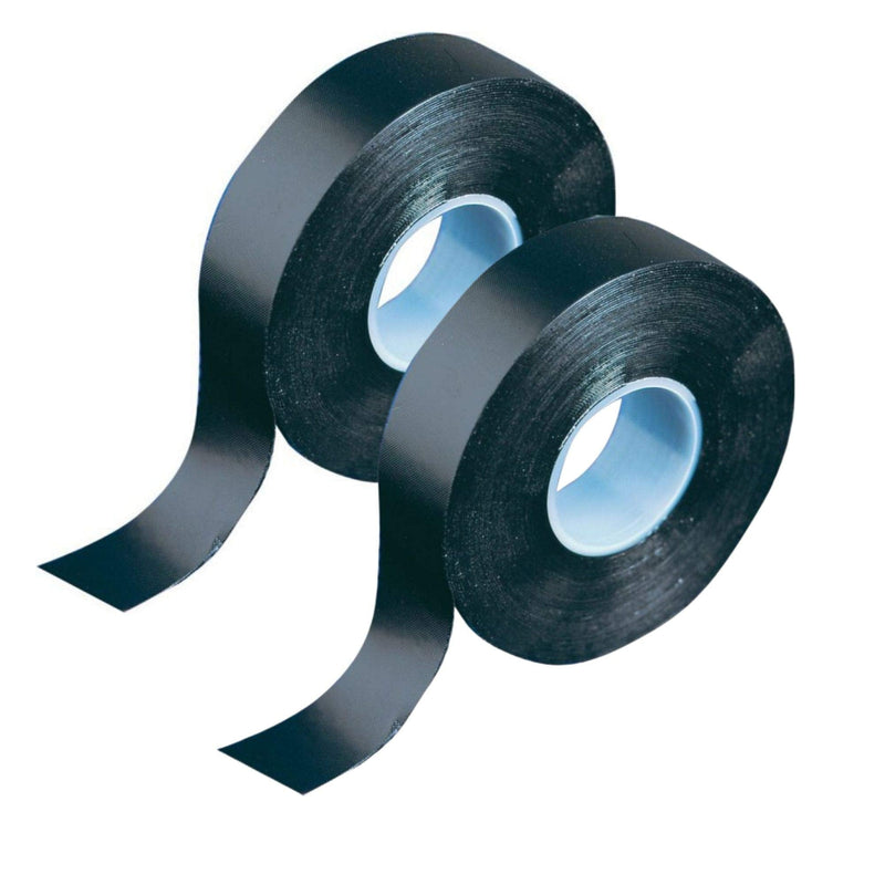 [Australia - AusPower] - GTSE Black Self Fusing Rubber Tape, 3/4 inch x 16 feet, Self Amalgamating Waterproofing Tape for Pipes, Joints and Electrical Repairs, 2 Rolls 3/4" x 16 ft 