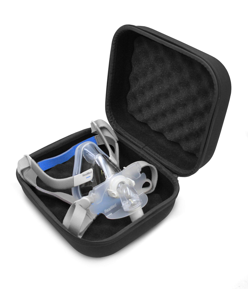 [Australia - AusPower] - Casematix CPAP Face Mask Storage Case Compatible with ResMed Airtouch F20, Airfit Full Face and More Sleep Apnea Accessories, Blocks Dirt and Dust - CASE ONLY 
