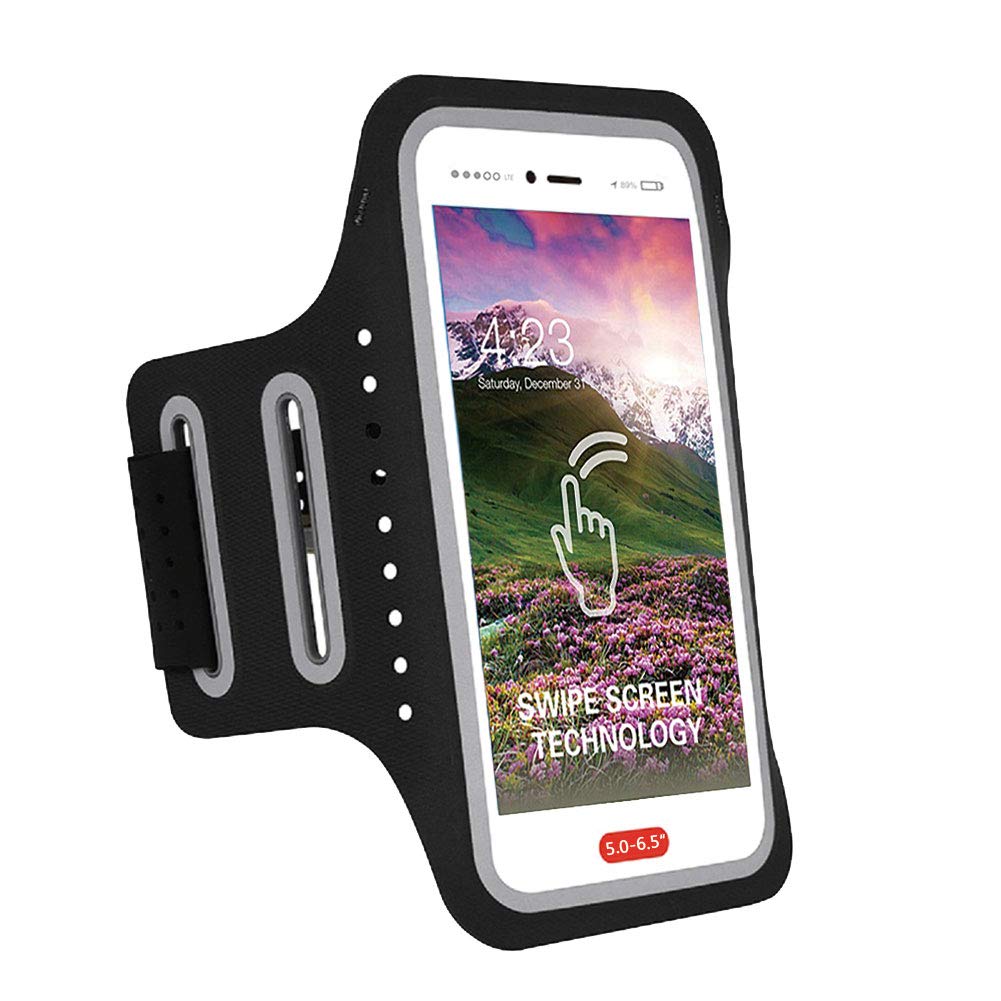[Australia - AusPower] - MOVOYEE Waterproof Armband for iPhone SE 2020 Running iPhone Armband 11 Pro Max Xs Xr X 8 7 6S 6 Plus/Samsung Galaxy Cell Phone Holder Fits Sports Workout Fitness Runners with Card Pockets&Key Pouch 