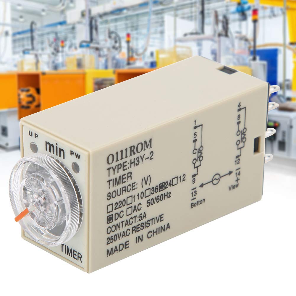 [Australia - AusPower] - 【𝐂𝐡𝐫𝐢𝐬𝐭𝐦𝐚𝐬 𝐆𝐢𝐟𝐭】 Timer Relay, H3Y-2 Delay Timer 8 Pin Timer Relay 0~60 Minutes Dial Type 5A for Multiple Purpose (110VAC- 1) 
