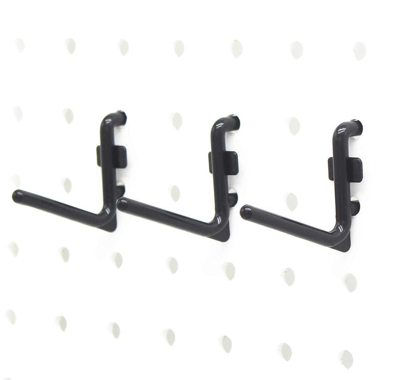 [Australia - AusPower] - 1.5 inch Pegboard Hooks Kit 200 pk L Style for Peg Board Assortment Tool Organizer Black Peg Hooks Accessories (200 PK) 