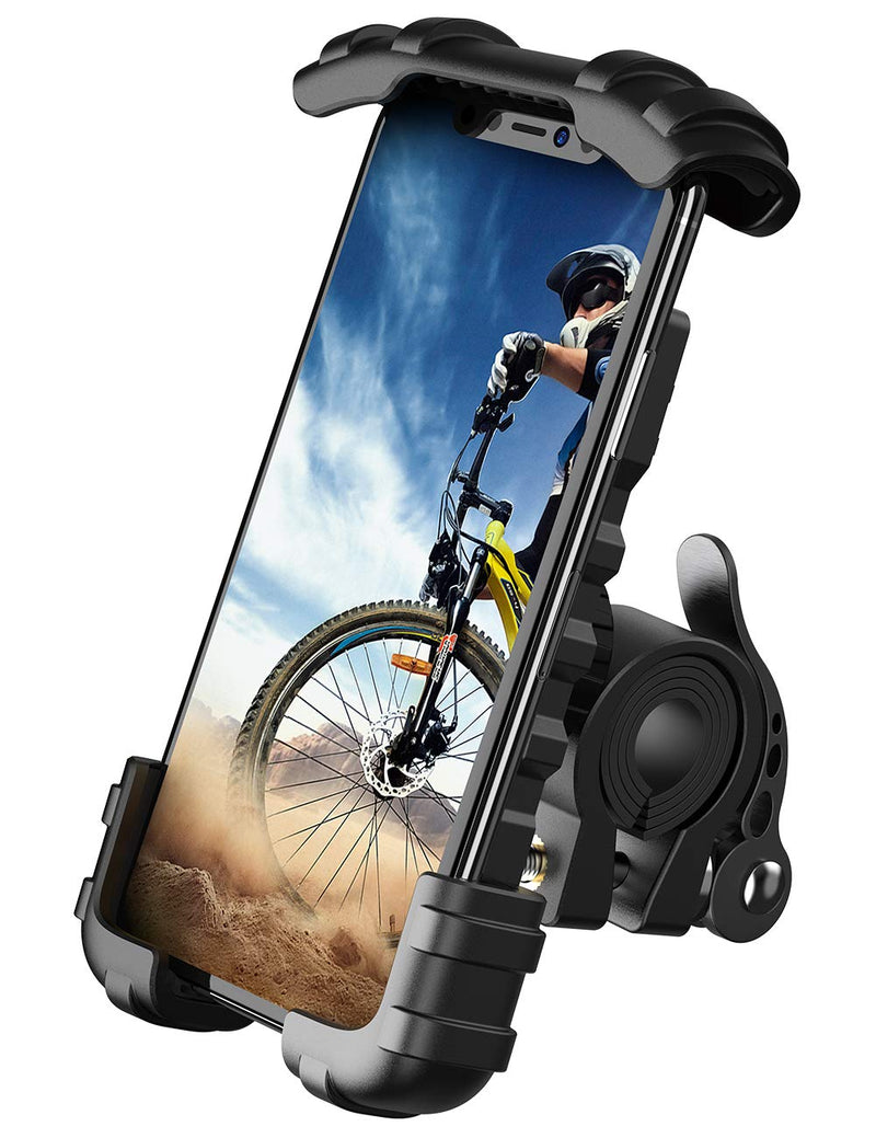 [Australia - AusPower] - Bike Phone Holder, Motorcycle Phone Mount - Lamicall Bicycle Handlebar Cell Phone Clamp, Scooter Phone Clip for Phone 11 Pro Max, S9 and 4.7"- 6.8" Cellphone Black 