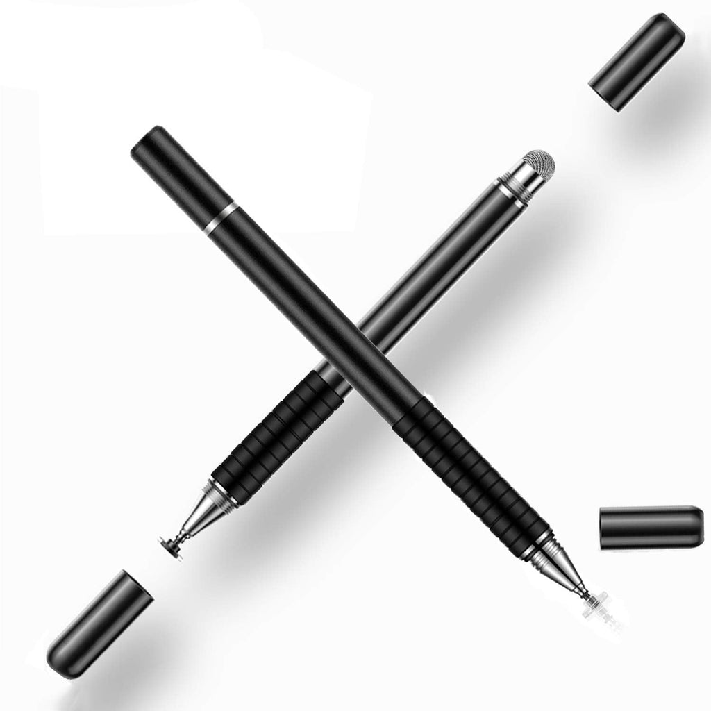 [Australia - AusPower] - ORIbox Universal Stylus Pencil, Disc Stylus Touch Screen Pens for All Capacitive Touch Screens Cell Phones(2 in 1 Precision Series), Black (Oribox Stylus Pen P1PEN) 