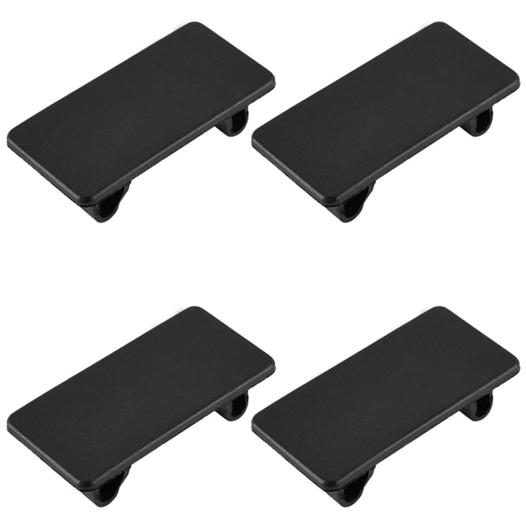 [Australia - AusPower] - DGZZI Rocker Switch Panel 4PCS Black ABS Rectangular Rocker Switch Blank Snap-in Hole Plug Cover Bracket Filler 