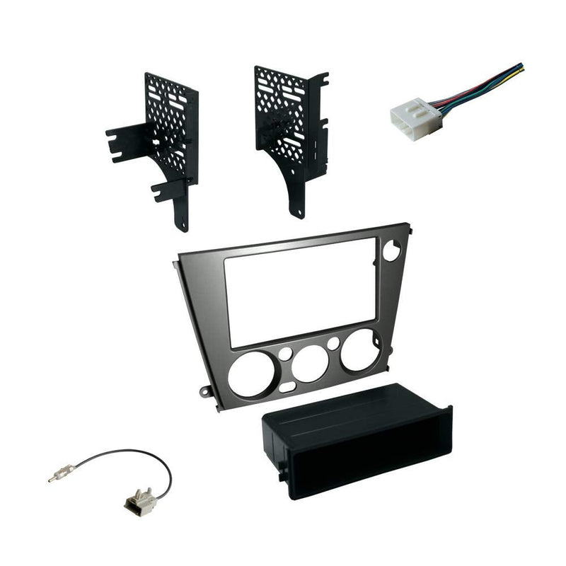 [Australia - AusPower] - Single or Double DIN Radio Dash Kit for 2005-2009 Subaru Legacy & Outback with Antenna Adapter & Wiring Harness 