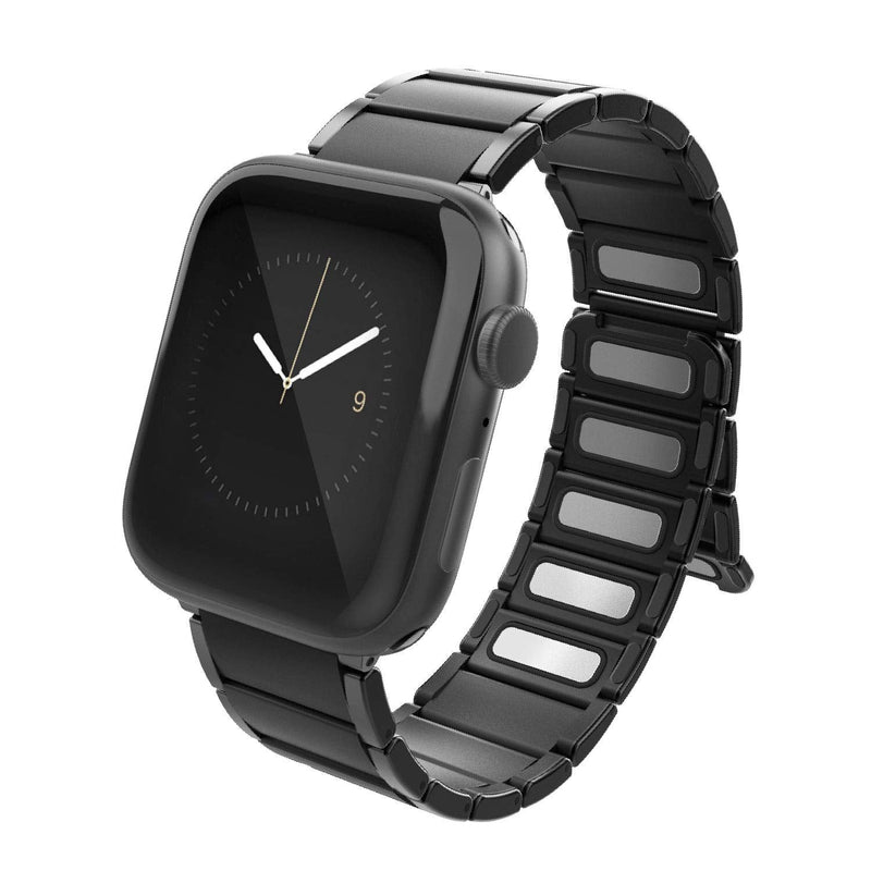 [Australia - AusPower] - Raptic Classic Band, (Formerly X-Doria Classic Band) Apple Watch Replaceable Smartwatch Band Compatible with Apple Watch 42mm and 44mm Apple Watch - for Apple Watch Series 1,2,3,4 and 5 (Black) Black 