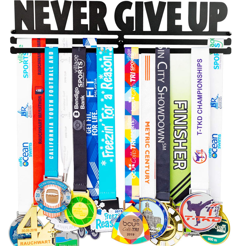 [Australia - AusPower] - Miayork Medal Holder Display Hanger Rack Frame for Over 40 Medals-Sports Medal Hanger and Ribbon Display Holder Rack with Easy Hanging Bars 