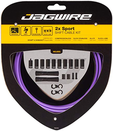 [Australia - AusPower] - Jagwire 2X Sport Shift Kit Adult Unisex Shift Cable and Sheaths, One Size 