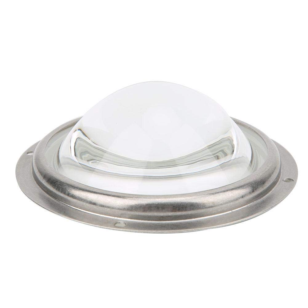 [Australia - AusPower] - Condenser Lens LED Lens Optical Glass 100mm/3.94in Beam Angle 60° Aspheric Waterproof Rubber Circle with Fixed Bracket for 20-200W LED 