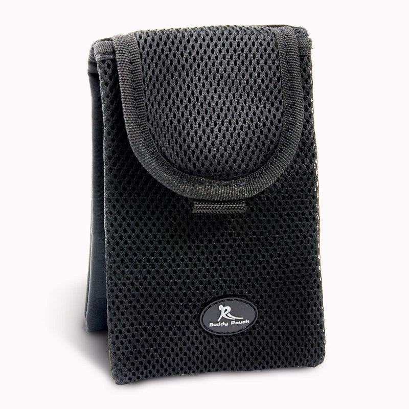 [Australia - AusPower] - Running Buddy Mini Plus Buddy Pouch – Magnetic Pouch / Waist Pack Carries Phone, Pet Treats and Basic Essentials – Great for Running, Walking, Travel and More Mini Plus Black (6.5" x 4") 