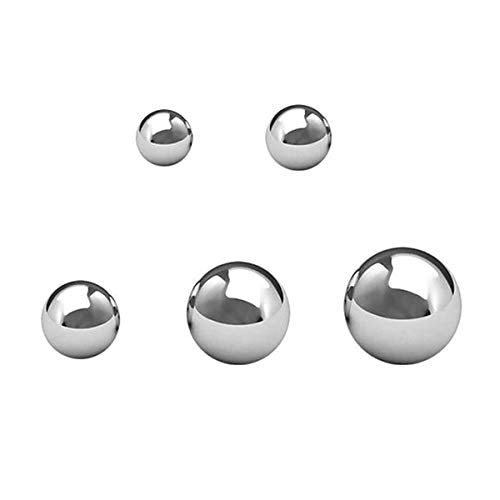 [Australia - AusPower] - 500Pcs G25 Assorted Loose Bicycle Bearing Balls 1/8", 5/32", 3/16" 7/32" and 1/4" 