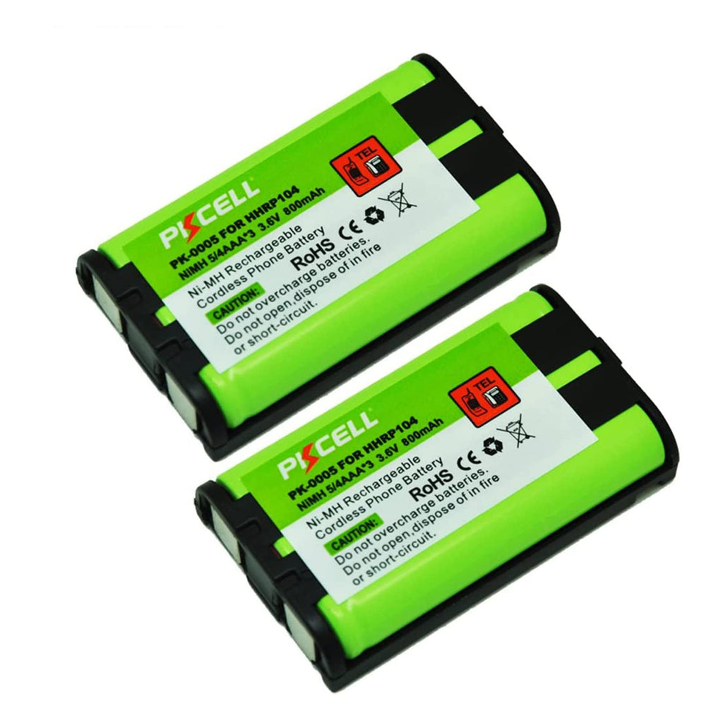 [Australia - AusPower] - Cordless Phone Replacement Battery for HHP-P104 KX-TG2368CN TG2378CN TG2369CN 2pack 3.6v 830mah 