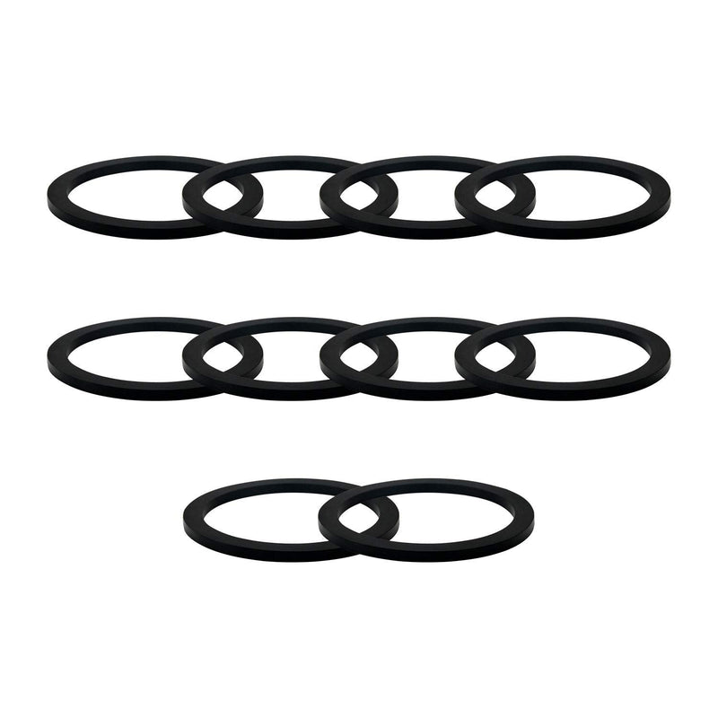 [Australia - AusPower] - 1" Camlock Gasket Fitting - Cam Lock Hose Seal for Female Coupler - Cam Groove Replacement Rubber Washer (10-Pack) (1“) 1“ 