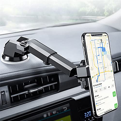 [Australia - AusPower] - 360 Car Phone Mount Holder Adjustable Long Neck One Touch Car Cell Phone Mount Holder for Windshield Dashboard and Office Desk. Compatible with Any Smartphone 