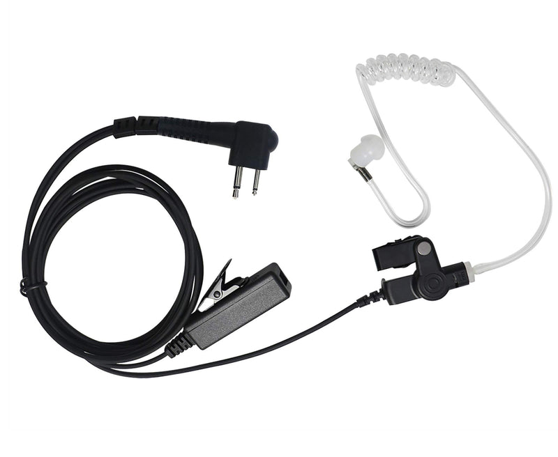 [Australia - AusPower] - Walkie Talkie Earpiece with Mic 2 Pin Covert Air Acoustic Tube Headset Compatible for Motorola Walkie Talkie CP200 CP200d CLS1410 CLS1110 CLS1413 CLS1450 Radio (Pack of 1) 