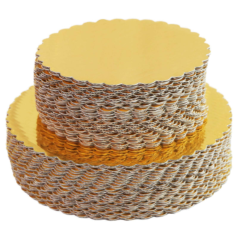 [Australia - AusPower] - [30pcs]6" Gold Cakeboard Round,Disposable Cake Circle Base Boards Cake Plate Round Coated Circle Cakeboard Base 6inch,Pack of 30 (Gold, 30) 