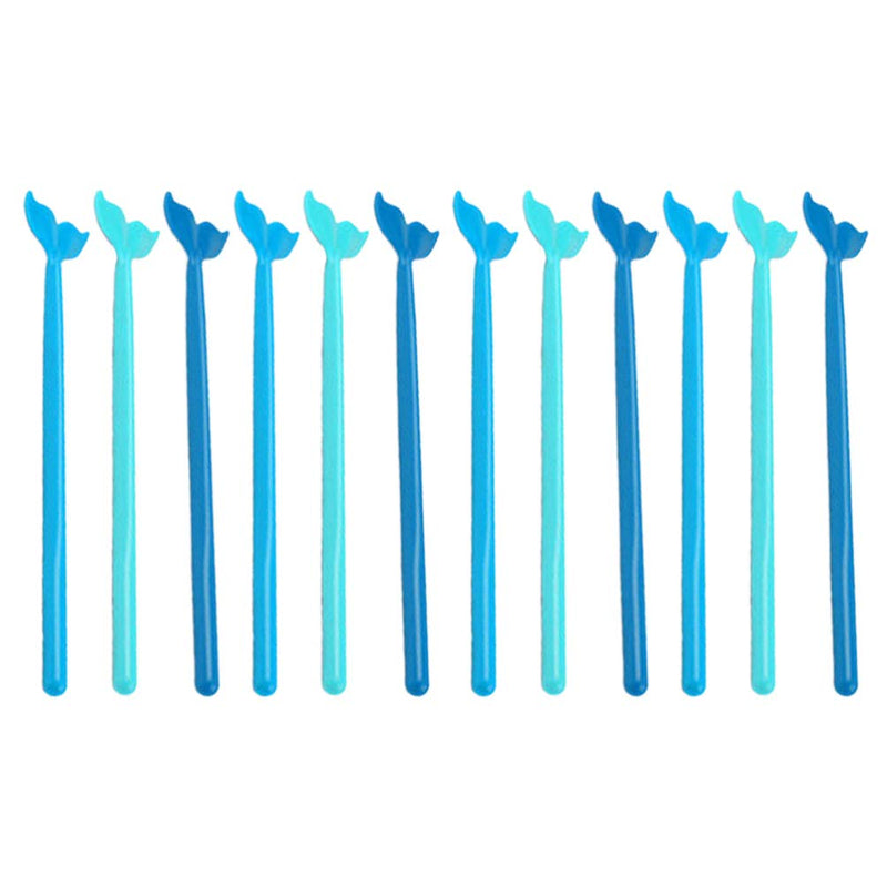 [Australia - AusPower] - TENDYCOCO Plastic Coffee Beverage Stirrers Whale Tail Stirring Stick Cocktail Drink Swizzle Stick Wedding Birthday Hawaii Party Supplies 18pcs 