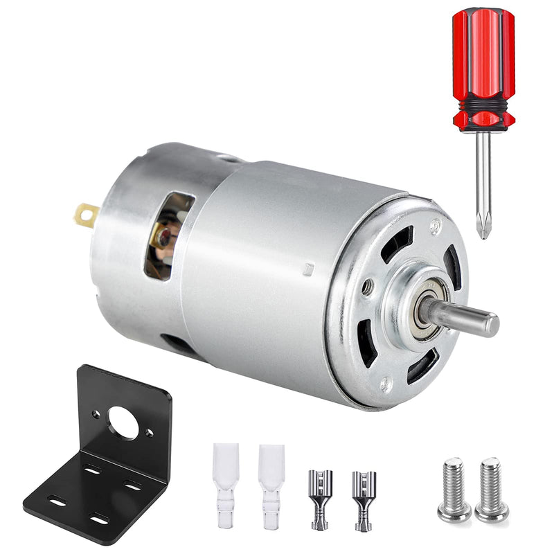 [Australia - AusPower] - 775 DC Motor DC 12V - 24V Max 6000-12000 RPM Ball Bearing Large Torque High Power Low Noise Gear Motor Electronic Component Motor 