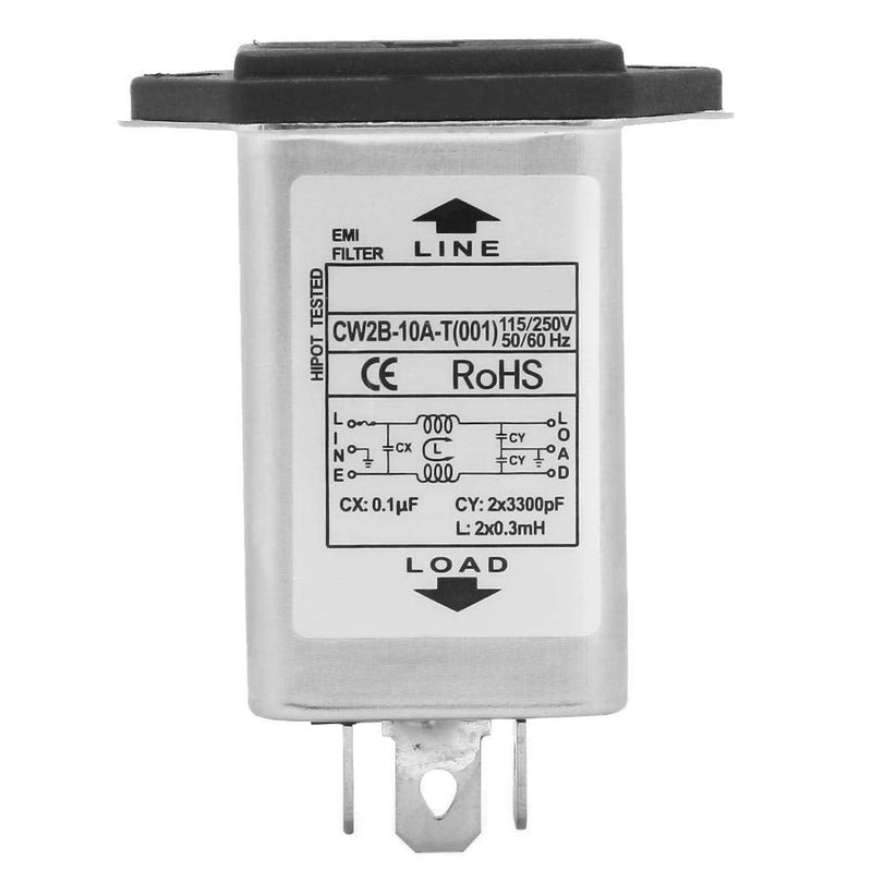 [Australia - AusPower] - EMI Power Filter,EMI Power Filter with Fuse Socket 2 in 1 Single Safety 125/250V 