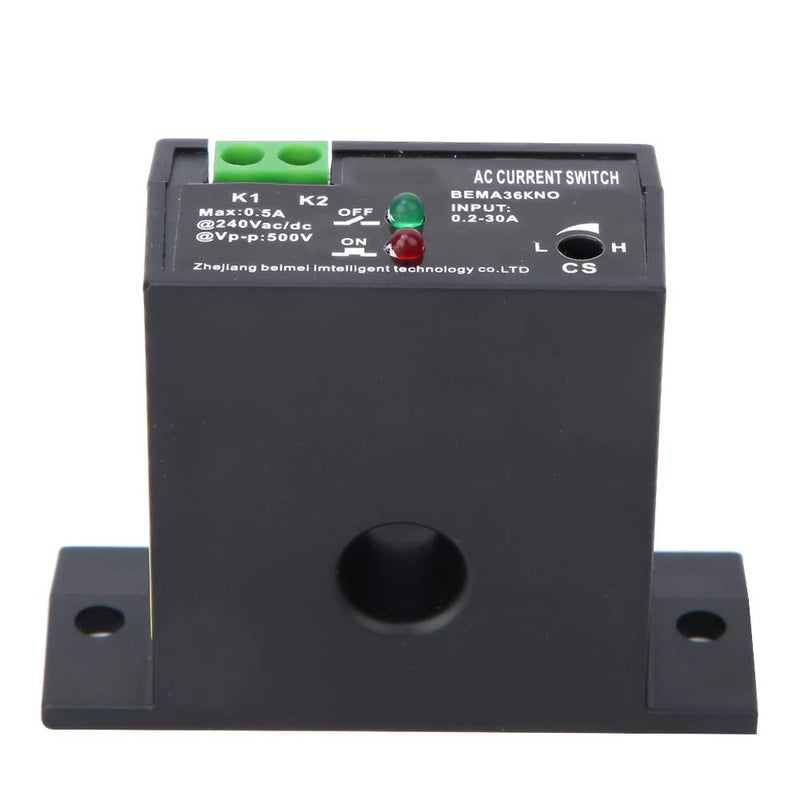 [Australia - AusPower] - Sensing Switch,Flameproof Adjustable AC Current Sensing Switch 0.2~30A Self-Powered Sensing Switch,for Automatic Industrial Control Equipment (Normally Open) 