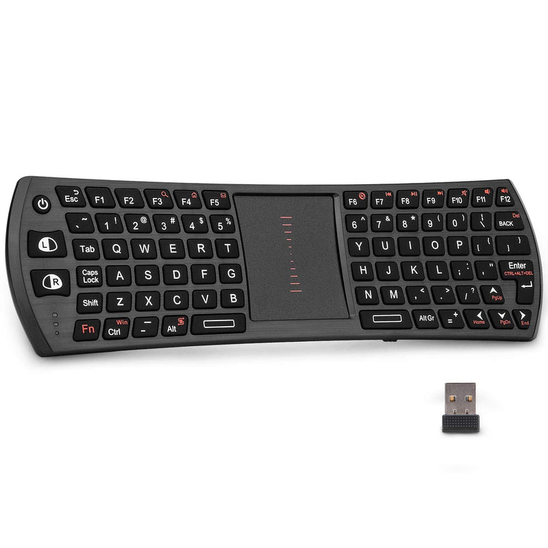 [Australia - AusPower] - Mini Wireless Keyboard,Rii Wireless 2.4G Keyboard with Touchpad Mouse Combo for PC,Android TV Box,Linux,Windows (K24T-US) K24T-US 
