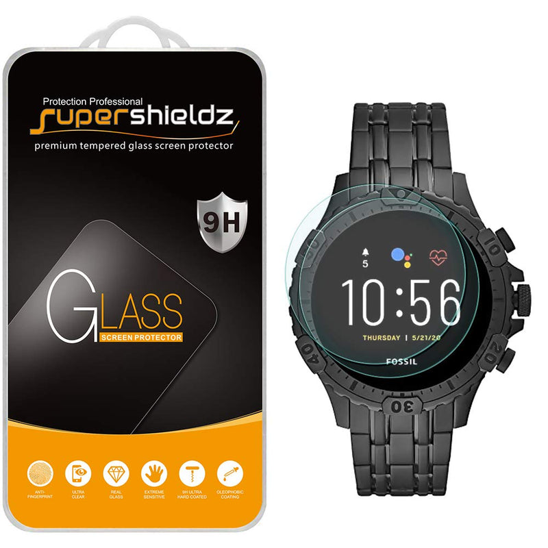 [Australia - AusPower] - (2 Pack) Supershieldz Designed for Fossil Gen 5 Smartwatch Garrett HR Tempered Glass Screen Protector, 0.33mm, Anti Scratch, Bubble Free 