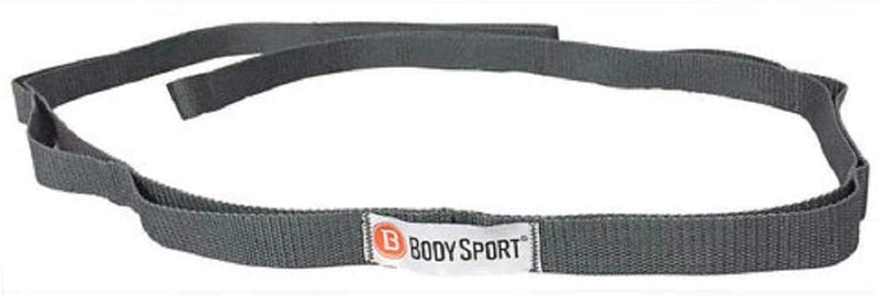 [Australia - AusPower] - Body Sport Static Stretch Strap – Durable Woven Stretch Strap with Loops for Yoga and Home Gym Exercises – for Pre- and Post-Workout Stretching – Versatile Flexibility Stretch Strap for Men and Women 