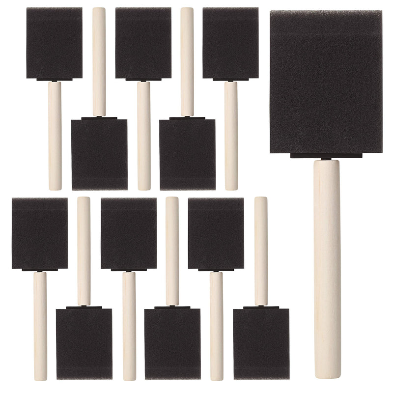 [Australia - AusPower] - Bates- Foam Paint Brushes, 16pcs, 2 Inch, Sponge Brushes, Sponge Paint Brush, Foam Brushes, Foam Brushes for Painting, Foam Brushes for Staining, Paint Sponges, Foam Sponge Brush 