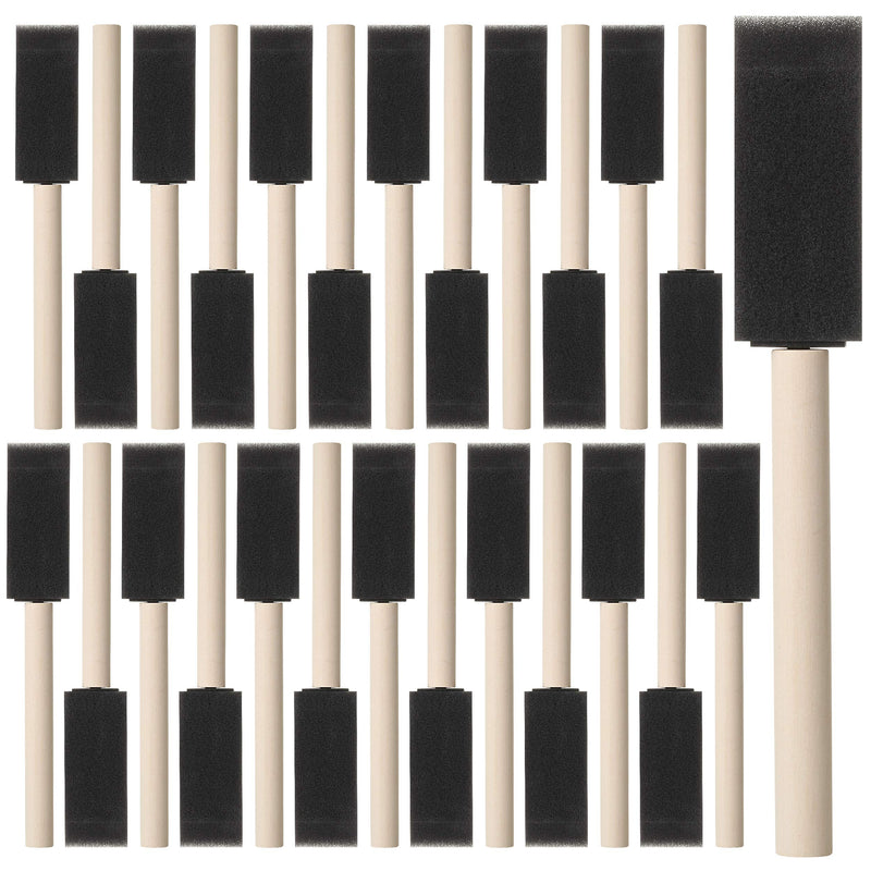 [Australia - AusPower] - Bates- Foam Paint Brushes, 26pcs, 1 Inch, Sponge Brushes, Sponge Paint Brush, Foam Brushes, Foam Brushes for Painting, Foam Brushes for Staining, Paint Sponges, Foam Brushes for Mod Podge 