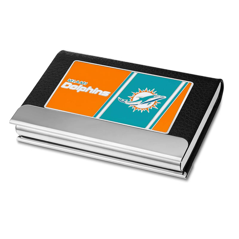 [Australia - AusPower] - NFL Multi-Purpose Carrying Case, Pocket Holds Business Cards, Credit Cards, Money and More Miami Dolphins 