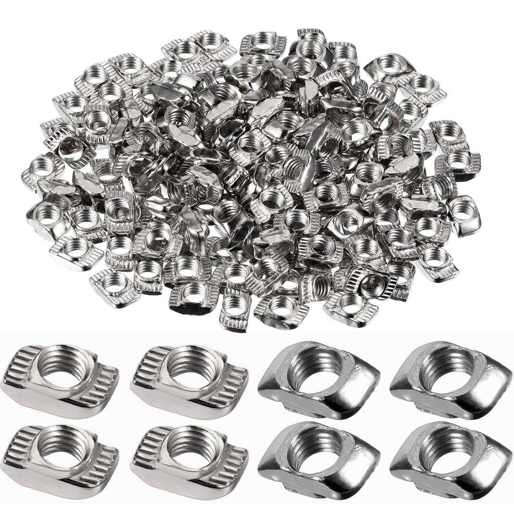 [Australia - AusPower] - 150 Pieces 2020 Series T Nuts T-Slot Nut Hammer Head Fastener -Plated Carbon Steel Sliding T Nuts for Aluminum Profile (M5) M5 