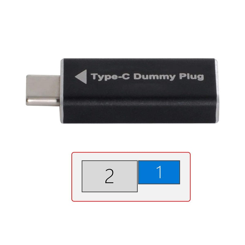 [Australia - AusPower] - Cablecc CY Virtual Display Adapter USB-C Type-C DDC EDID Dummy Plug Headless Ghost Display Emulator 1920x1080p@60Hz 