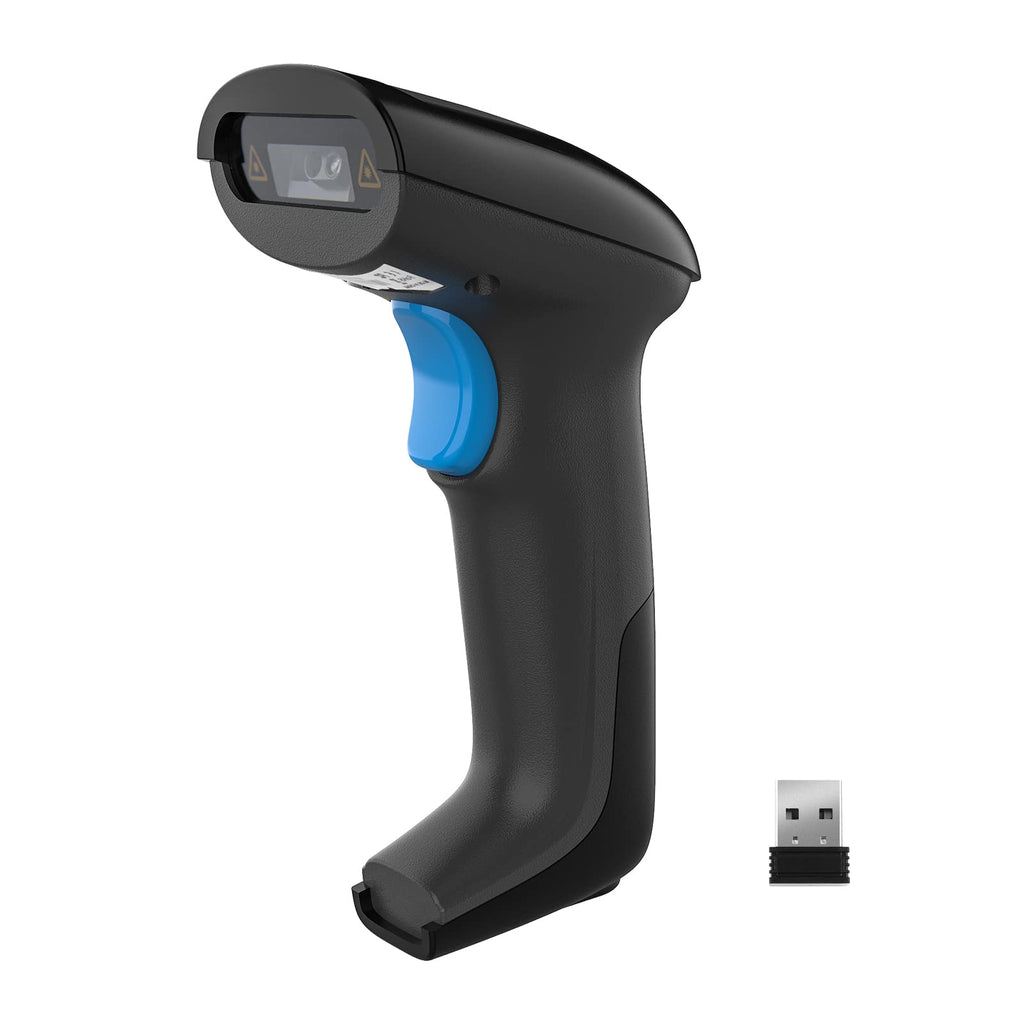 [Australia - AusPower] - REALINN 2D Barcode Scanner Compatible with Cordless, USB Wired Function, Portable Cordless QR Code Reader for Mobile Phone Tablet PC, iOS Android MacOs Windows Linux System 