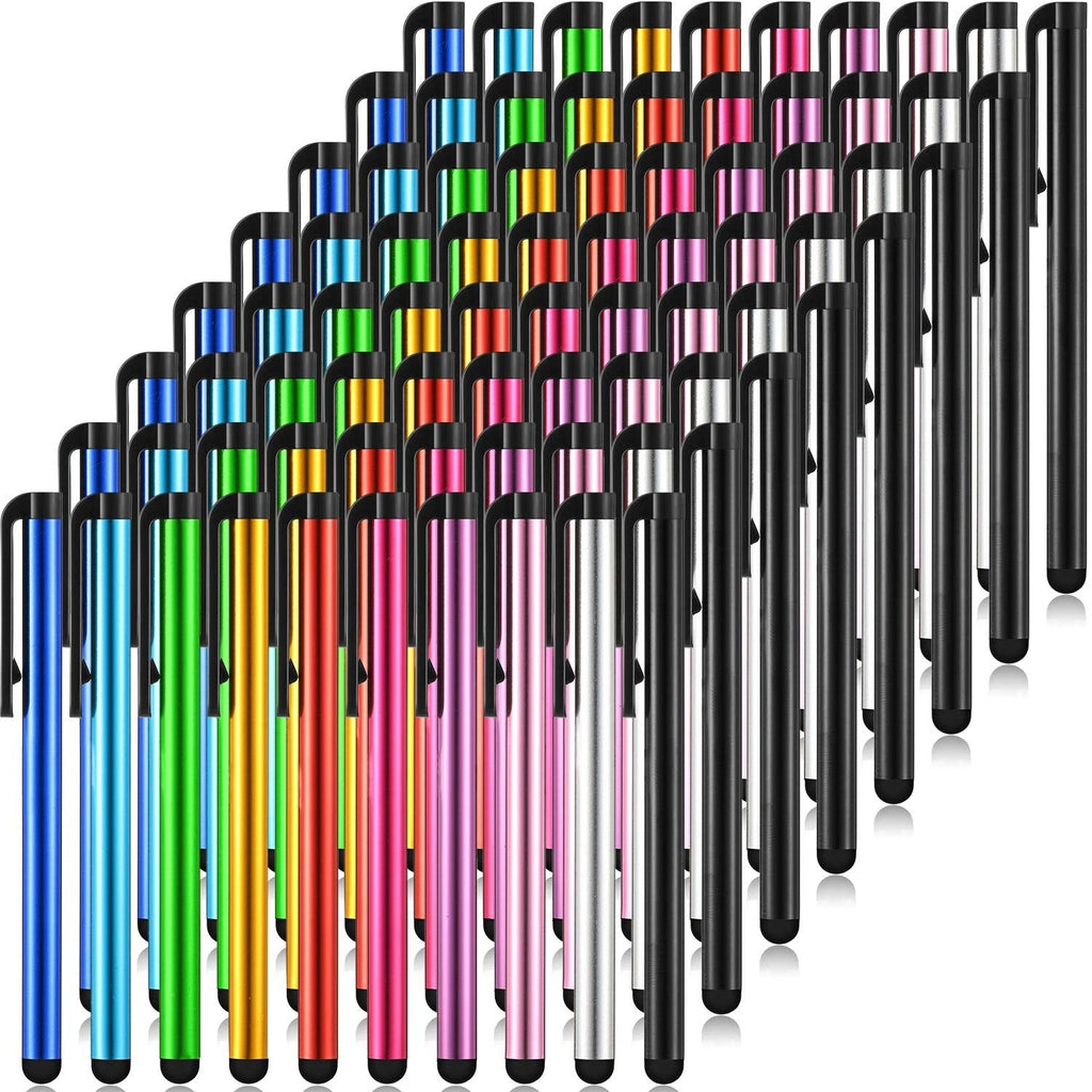 [Australia - AusPower] - 80 Pieces Stylus Pens Capacitive Slim Stylus Pens Universal Touch Screen Pens for Most Devices with Capacitive Touch Screen, Compatible with iPhone, iPad, Tablet (10 Colors) 10 Colors 