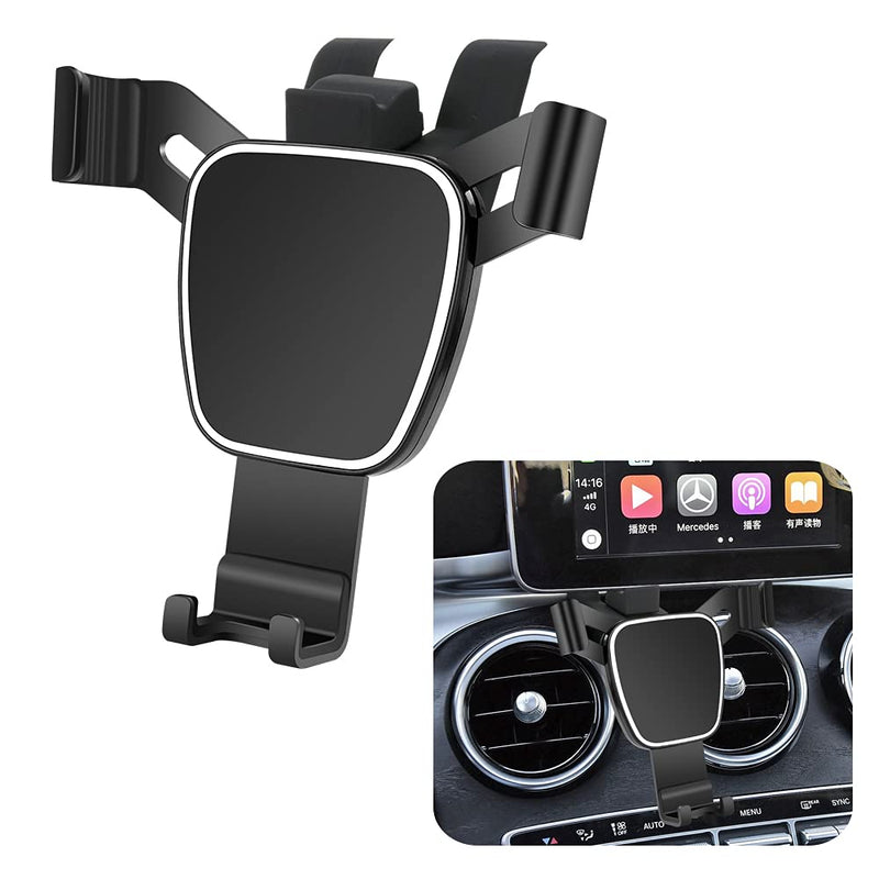 [Australia - AusPower] - LUNQIN Car Phone Holder for Mercedes 2014-2018 Benz C Class c180 c200 c300 GLC Class 2015-2019 GLC200 GLC260 GLC300 Auto Accessories Navigation Bracket Interior Decoration Mobile Cell Phone Mount 