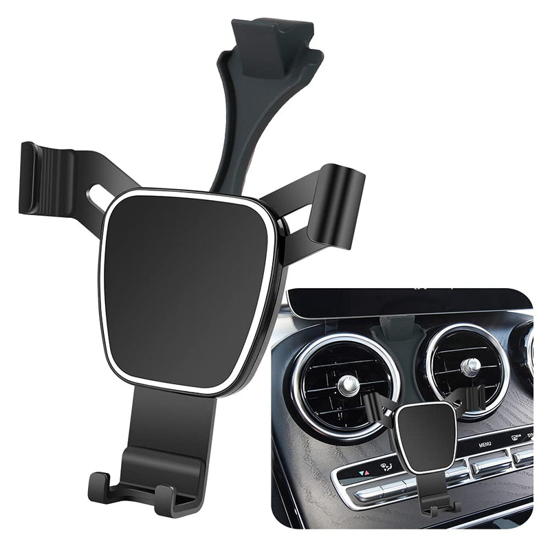 [Australia - AusPower] - LUNQIN Car Phone Holder for Mercedes 2019-2021 Benz C Class c260 c200 c300 New GLC Class 2020-2021 GLC260 GLC300 Auto Accessories Navigation Bracket Interior Decoration Mobile Cell Phone Mount 
