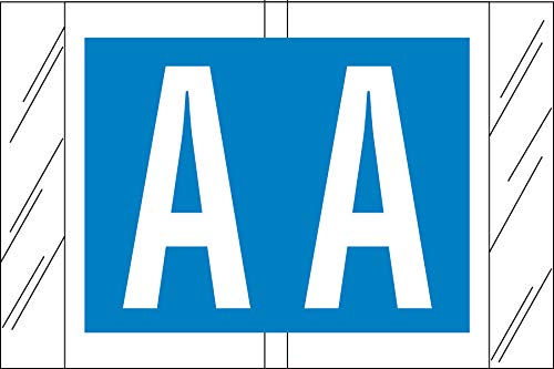 [Australia - AusPower] - Tabbies Original COL'R'TAB 12000 Series Alpha Labels, Light Blue,"A", 1"H x 1-1/2"W, Heavy Duty & Fade-Resistant, Made in The USA, 500 Labels/Roll Roll (500) A 