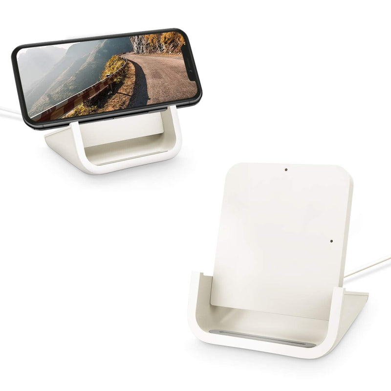 [Australia - AusPower] - Wireless Charger YUWISS Wireless Charging Stand Cordless Charger Qi-Certified 10/7.5/5W Compatible with iPhone 11/11Pro/11Pro Max/XR/XS Max/XS/X/8/8Plus, Galaxy S10/S9/S9+/S8/S8+, Note 10/9/8 White 