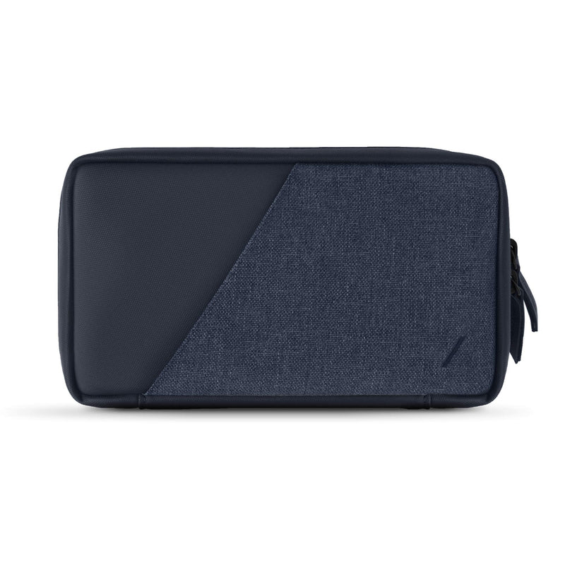 [Australia - AusPower] - Native Union Stow Organizer – Premium Travel Tech Kit Crafted with Durable Canvas – Keep Essentials Organized with Flexible Storage & Quick-Access Pocket for Cables, Chargers, SIM Card & More (Indigo) Indigo V2 