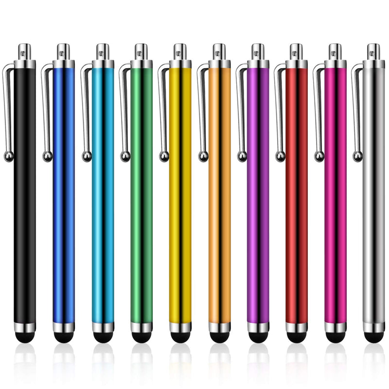 [Australia - AusPower] - LezGo Stylus Pen for Touch Screens, Set of 10 Pack for Universal Capacitive Touch Screen Stylus for iPad iPhone Tablets Samsung Galaxy All Universal Touch Screen Devices (10 Multicolor) 