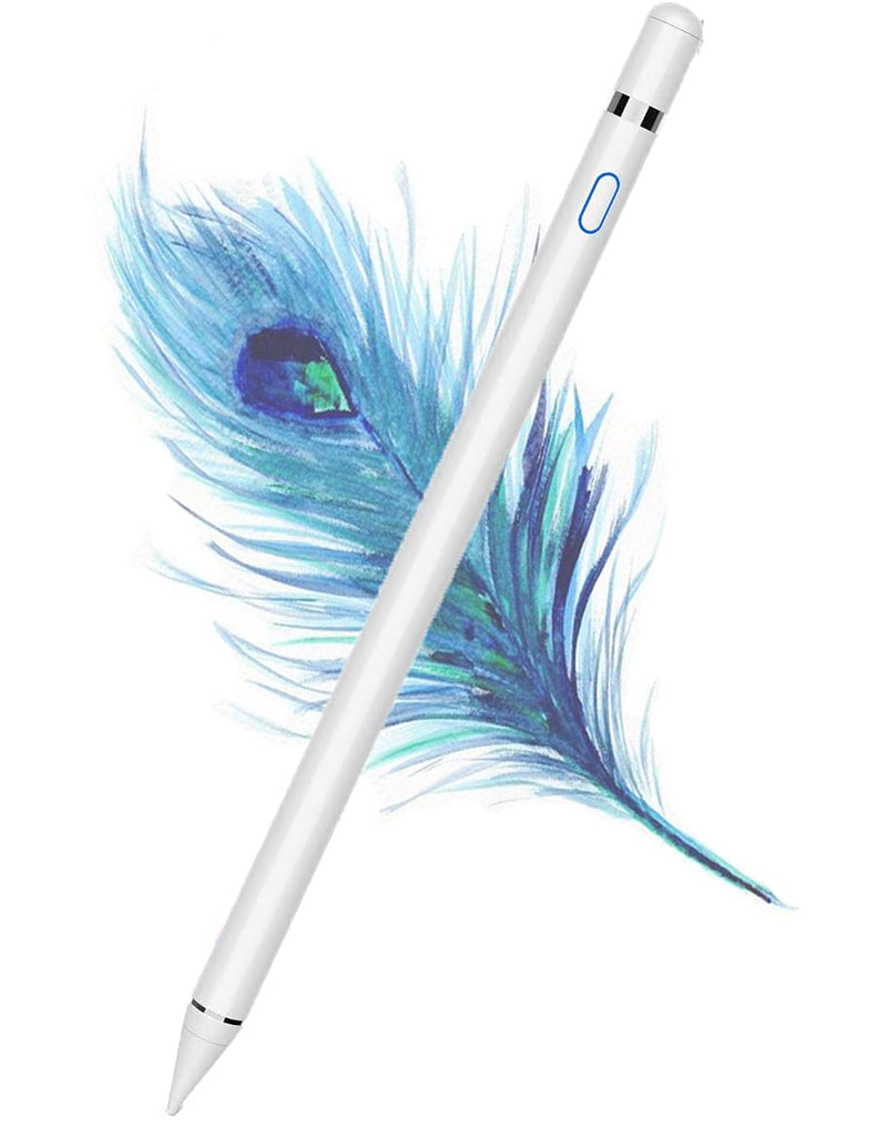 [Australia - AusPower] - Stylus Pen for iPad with Palm Rejection, 2018-2021 Precise iPad Pencil for iPad Pro 5/4/3 Gen 11” 12.9”, iPad 9/8/7/6 Gen, iPad Air 4/3 Gen, iPad Mini 6/5 Gen White 