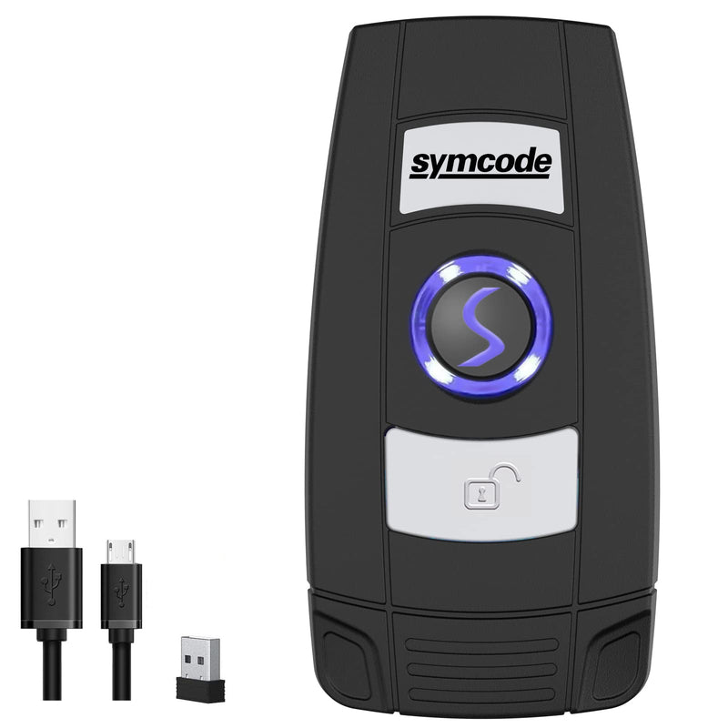 [Australia - AusPower] - Mini 2D Portable Handheld Bluetooth Barcode Scanner Wireless 2.4G & USB Wired 3-in-1 Bar Code Scanner Portable USB QR Code Scanner for Windows.Android.iOS.MAC.able to Scanner 