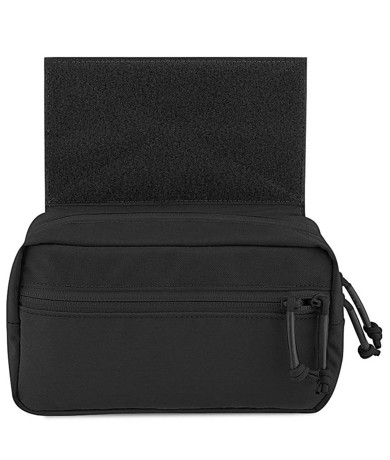 [Australia - AusPower] - KRYDEX Tactical Drop Pouch Sub Abdominal Carrying Kit Bag for Tactical Vest Chest Rig Black 
