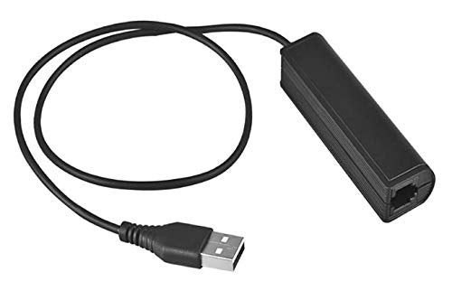 [Australia - AusPower] - USB Adapter Cable to RJ9 Female for Any Jabra QD Headset GN1200 and Connects Into A Computer PC Laptop Mac Softphone Skype MSN Zoom Video Phone App Conference Work from Home 