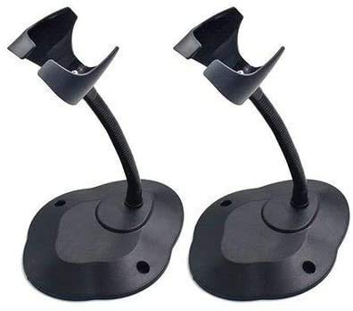 [Australia - AusPower] - Adjustable Barcode Scanner Stand, SHONCO Hands Free Barcode Scanning Bar-Code Reader Cradle Holder Adjustable Goose Neck Stand for Symbol Scanner Barcode Scanner Scan Gun Label Reader 2Pack 