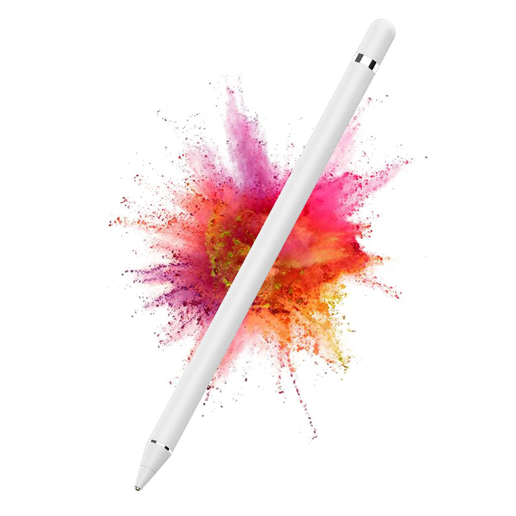 [Australia - AusPower] - DOGAIN Active Stylus Pen for Android,iOS, iPad/iPad 2/New iPad 3/iPad4/iPad Pro/iPad Mini/iPad Mini 2/3 /4 and Most Tablet,1.5mm Fine Point Rechargeable Digital Stylus Pen（White） 