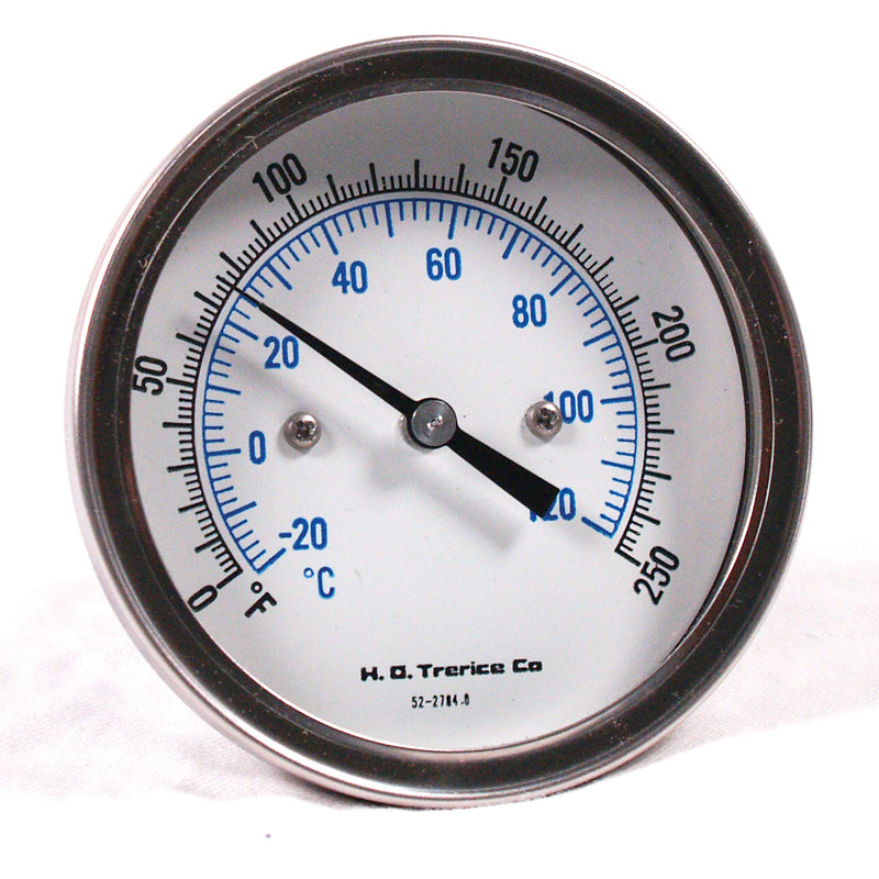 [Australia - AusPower] - Weiss Instruments HWBM25 Hot Water Bimetal Dial Thermometer - 2-1/2" Dial, 1/2" NPT 