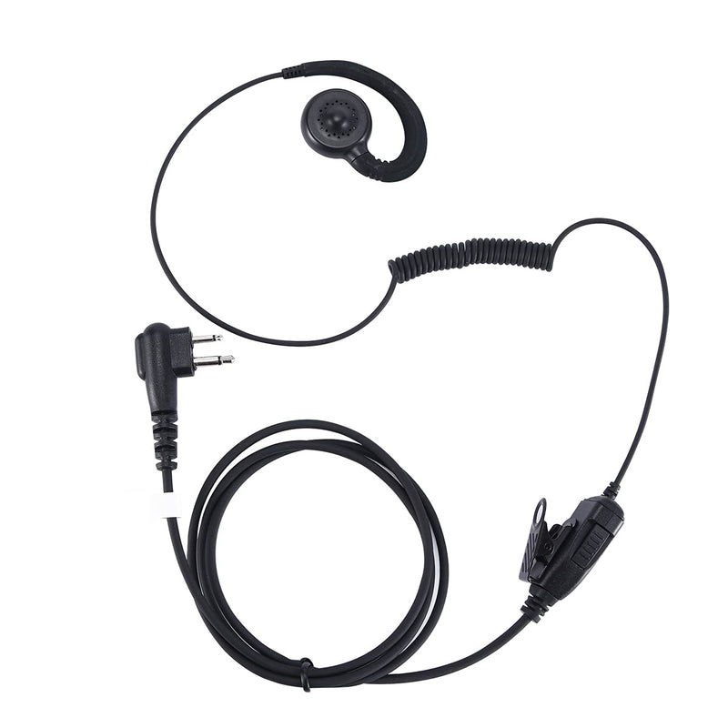 [Australia - AusPower] - YEHTEH C Earhook Single Wire Earpiece with PTT Mic, C Style Walkie Talkie Earphone Compatible with Motorola Two Way Radio CP88, CP150, CP200, CP200D, GP2000, CLS1110, CLS1413, CLS1450. 