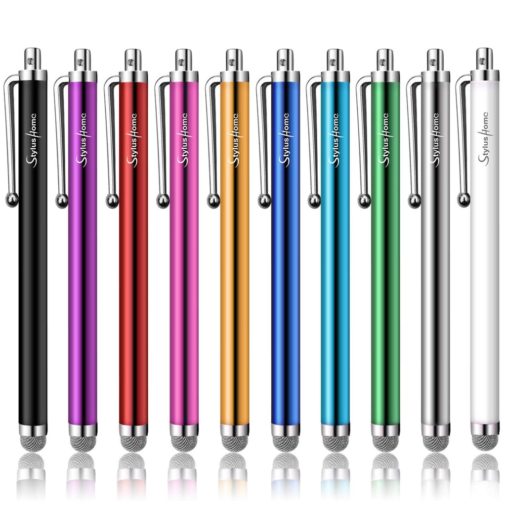 [Australia - AusPower] - Stylus Pens for Touch Screens, StylusHome 10 Pack Mesh Fiber Tip Stylus Pens for ipad iPhone Tablets Samsung All Precision Capacitive Universal Touch Screen Devices 